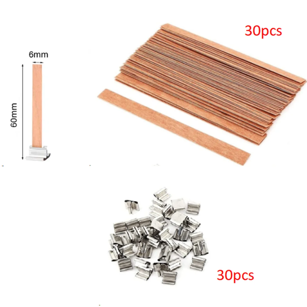 Convenient wooden candle wicks 30 natural cherry wood wicks with metal bases perfect for DIY candle enthusiasts
Convenient wooden candle wicks 30 natural cherry wood wicks with metal bases perfect for DIY candle enthusiasts