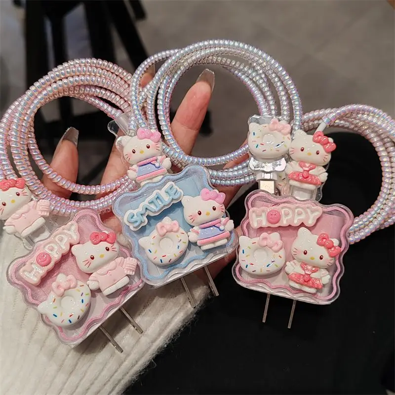 Kawaii Sanrio Cute Hello Kittys Iphone15 Charger Protective Sleeve Data Cable Break-Proof 20W Winding Rope Girls Anime Gift Toys
Kawaii Sanrio Cute Hello Kittys Iphone15 Charger Protective Sleeve Data Cable Break-Proof 20W Winding Rope Girls Anime Gift Toys