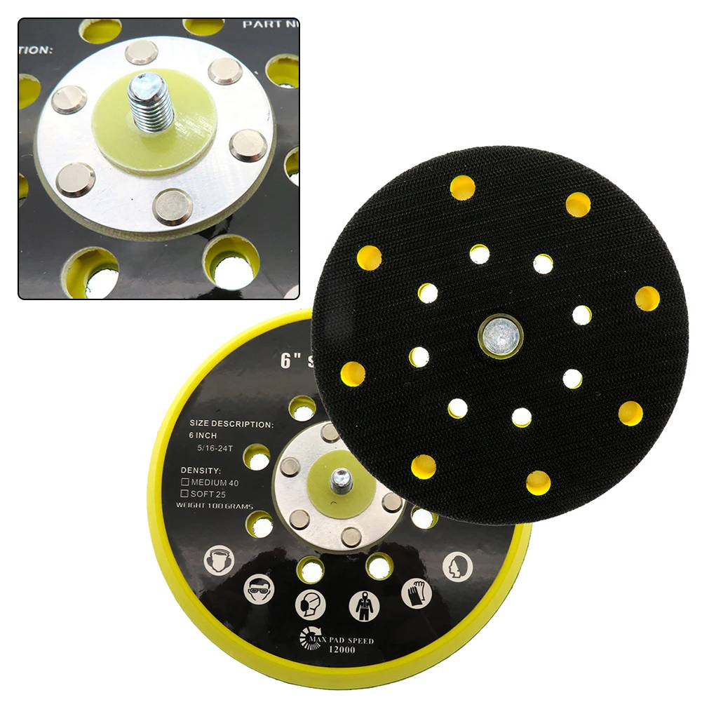 6 Inch 150mm 17 Holes Backing Pad Hook & Loop Sander Sanding Disc Flocking Plate Backing Plate Sander Grinding Power Tools
6 Inch 150mm 17 Holes Backing Pad Hook & Loop Sander Sanding Disc Flocking Plate Backing Plate Sander Grinding Power Tools