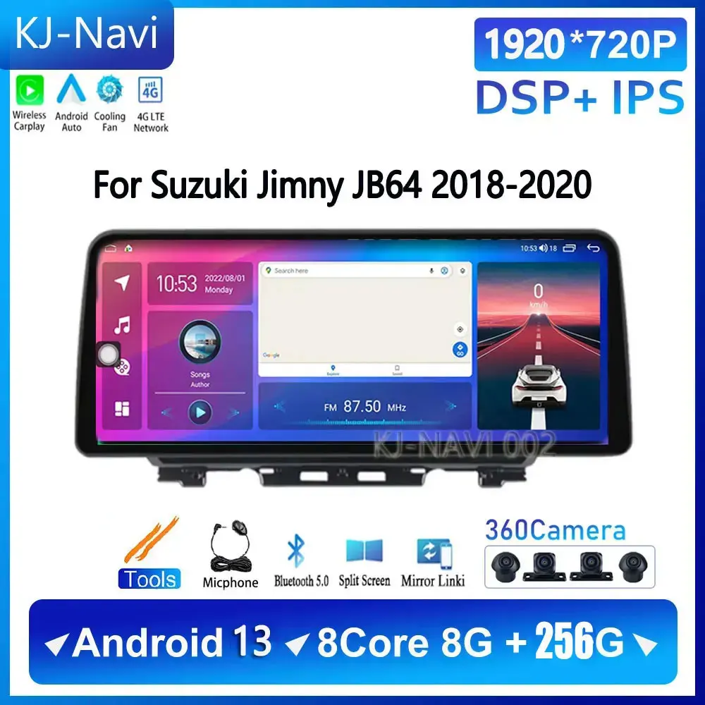 12.3 Inch For Suzuki Jimny JB64 2018-2020 Multimedia Video Player Car Radio Stereo Android 13 GPS Navigation Map 8+128G Carplay
12.3 Inch For Suzuki Jimny JB64 2018-2020 Multimedia Video Player Car Radio Stereo Android 13 GPS Navigation Map 8+128G Carplay