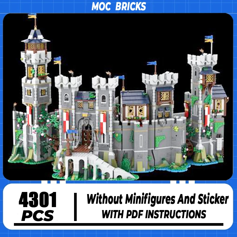 

Moc Building Bricks Falcon Fortress Model Building Technology Modular Medieval Castle Blocks Construstion DIY Toy Holiday Gifts