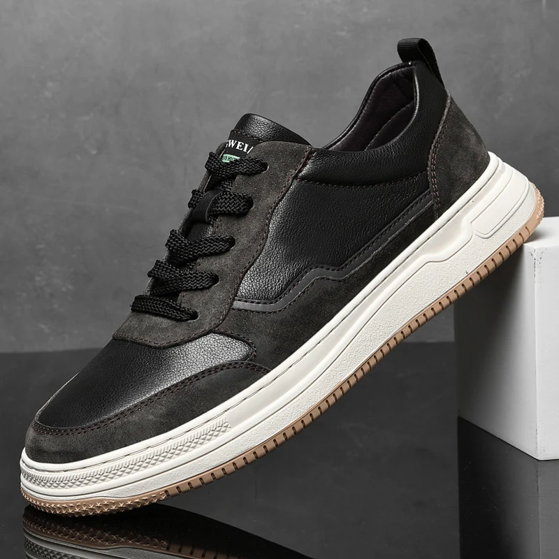 Men's Shoes lace up genuine leather office Work Shoes Casual cow Leather Shoes All-match black white Non-slip men Sneakers
Men's Shoes lace up genuine leather office Work Shoes Casual cow Leather Shoes All-match black white Non-slip men Sneakers