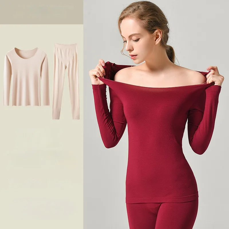 New Women Thermal Underwear Winter Long Sleeve Bottoming Top Seamless Warm Lingerie Woman 2 Pcs Set Sleepwear Women's Intimates
New Women Thermal Underwear Winter Long Sleeve Bottoming Top Seamless Warm Lingerie Woman 2 Pcs Set Sleepwear Women's Intimates
