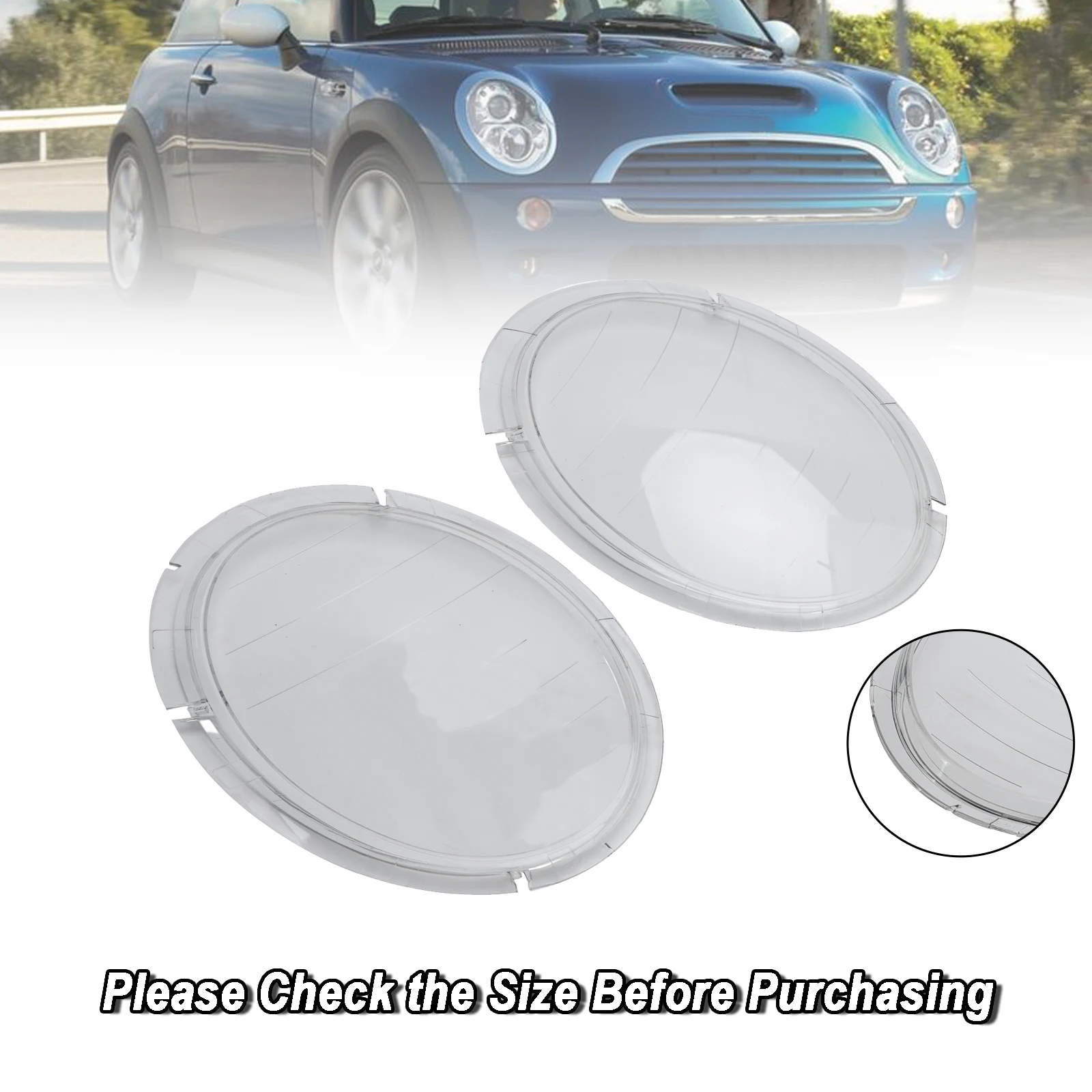 Areyourshop Left +Right Headlight Lens Plastic Cover Shell 63126911701 02 For Mini Cooper
Areyourshop Left +Right Headlight Lens Plastic Cover Shell 63126911701 02 For Mini Cooper