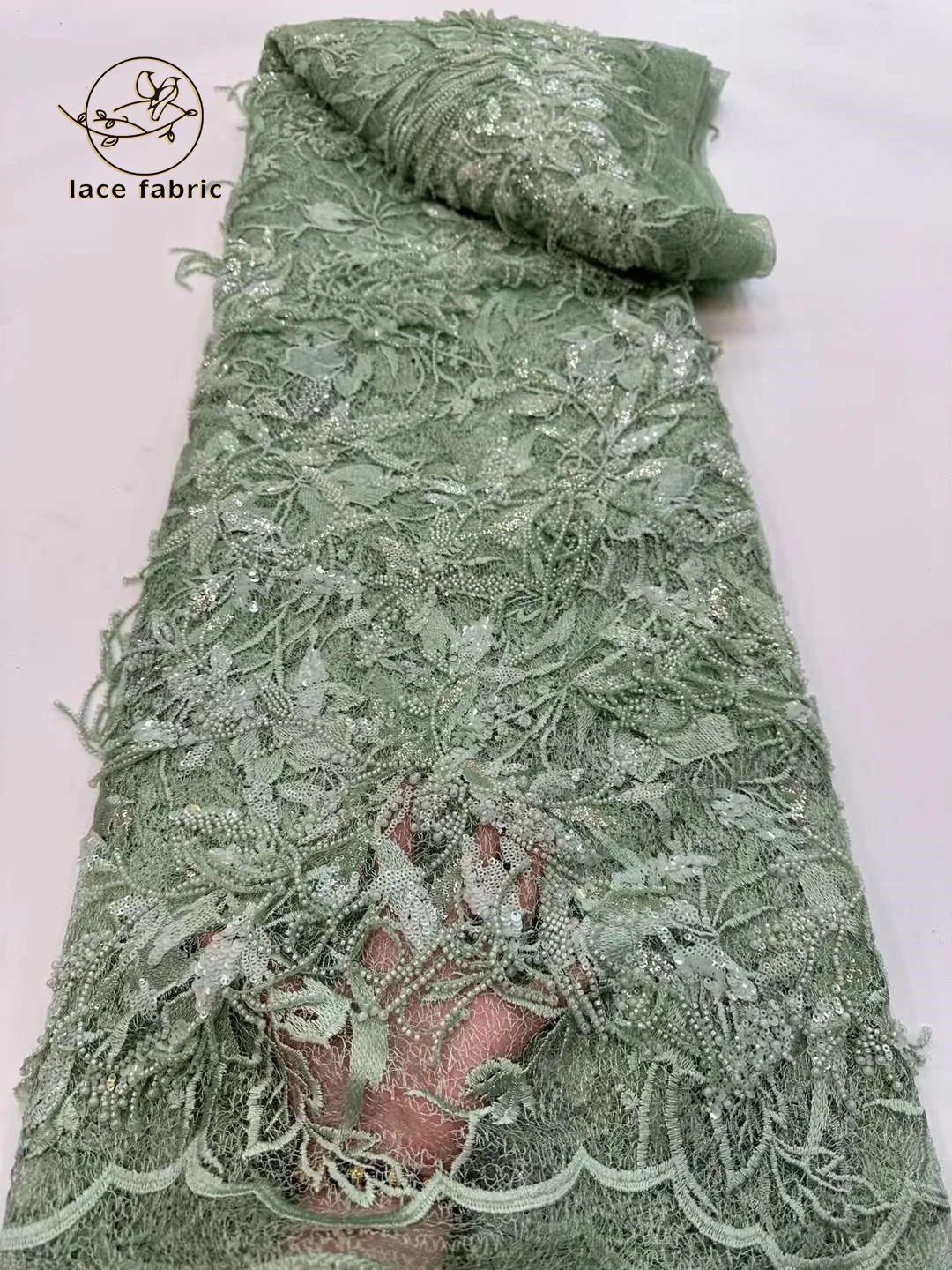 2023 High Quality African Nigerian Tulle Lace Fabrics Sequins Embroidery French Beaded For Wedding Party Dress Women 5 Yards
2023 High Quality African Nigerian Tulle Lace Fabrics Sequins Embroidery French Beaded For Wedding Party Dress Women 5 Yards