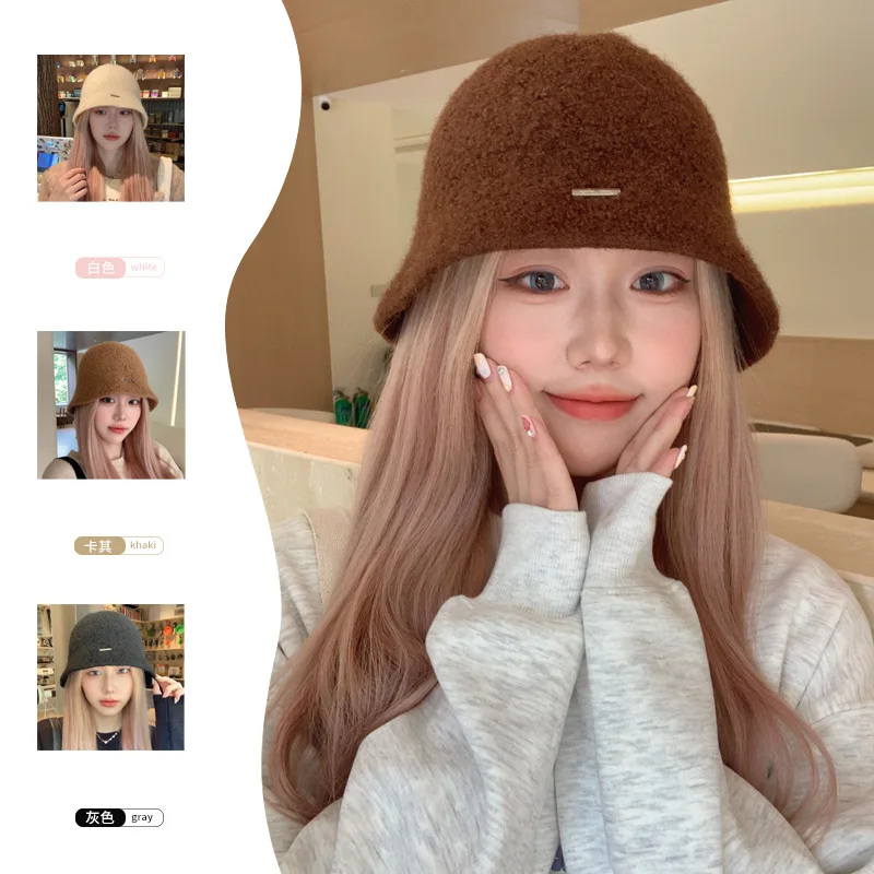 Japanese Autumn and Winter New Bucket Hat Women's Solid Color Small Brim Basin Hats Fashion Simple Outdoor Warm Fisherman Cap
Japanese Autumn and Winter New Bucket Hat Women's Solid Color Small Brim Basin Hats Fashion Simple Outdoor Warm Fisherman Cap