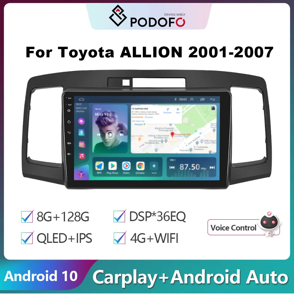 Podofo 2 Din Android 10 Car Radio Multimidia Video Player For Toyota ALLION 2001-2007 GPS Navigation 2din Carplay Auto Stereo
Podofo 2 Din Android 10 Car Radio Multimidia Video Player For Toyota ALLION 2001-2007 GPS Navigation 2din Carplay Auto Stereo