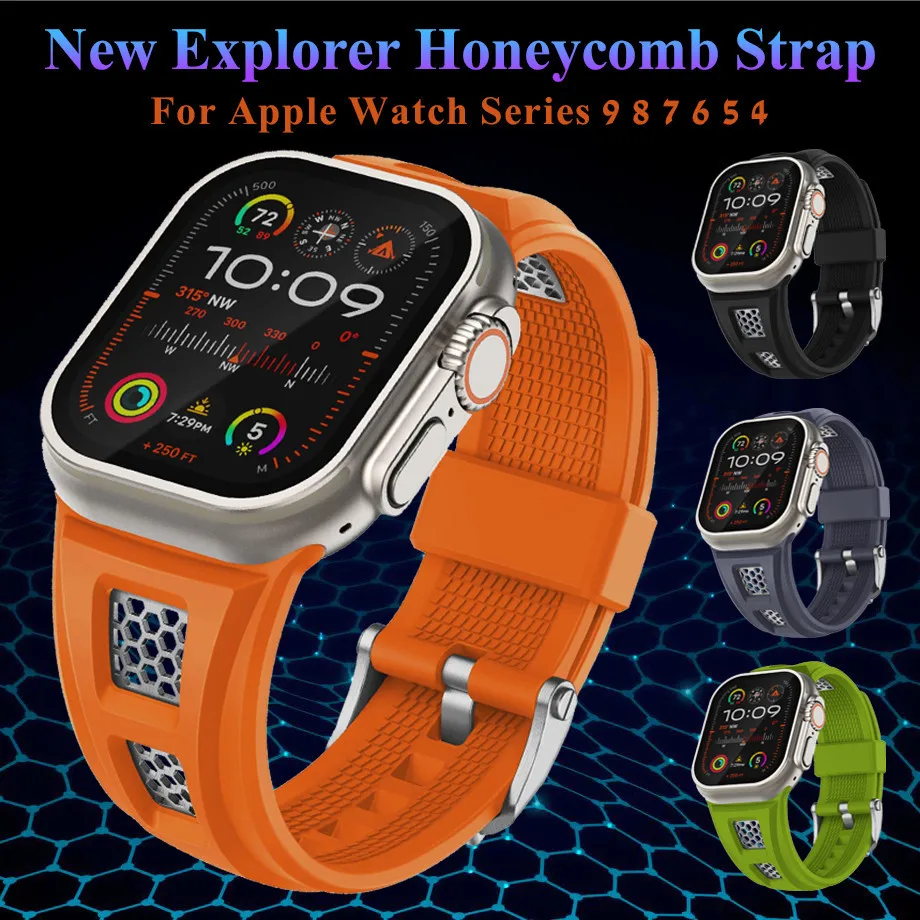 Металлический ремешок из титана New Explorer для Apple Watch Series Ultra 49 мм, ремешок из жидкого силикона для iWatch 9 8 7 6 5 4 3 45 мм 44 мм 42 мм
Металлический ремешок из титана New Explorer для Apple Watch Series Ultra 49 мм, ремешок из жидкого силикона для iWatch 9 8 7 6 5 4 3 45 мм 44 мм 42 мм
