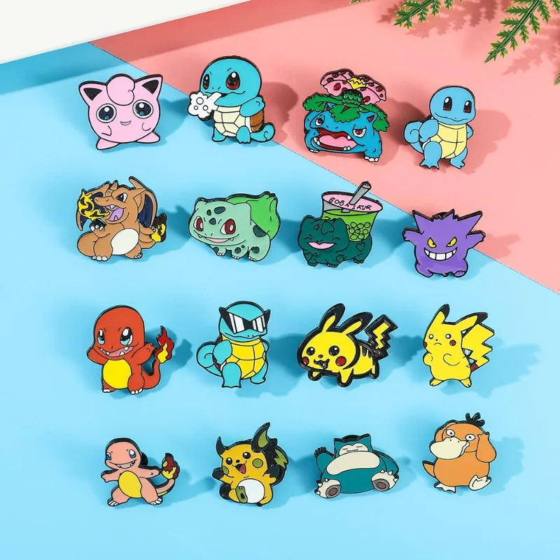 Pokemon Pikachu Squirtle Psyduck Charmander Brooch Cartoon Anime Metal Badge Backpack Lapel Jacket Jeans Accessories Decorate
Pokemon Pikachu Squirtle Psyduck Charmander Brooch Cartoon Anime Metal Badge Backpack Lapel Jacket Jeans Accessories Decorate