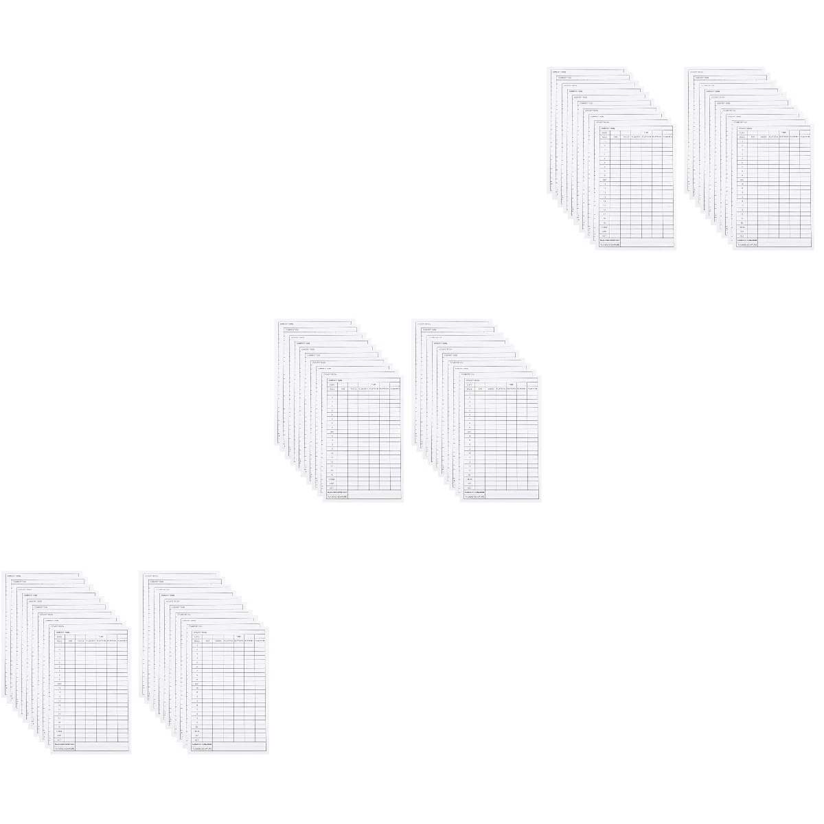 60 Pcs Golfs Score Keeper Cards Coated Paper Scorecards Score Record Tools for Sports
60 Pcs Golfs Score Keeper Cards Coated Paper Scorecards Score Record Tools for Sports