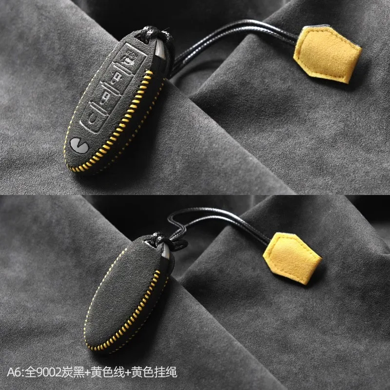 

Customized Alcantara 100% Car Key Case Cover Holder Key Shell Buckle for Infiniti Qx50 Q50l Q70l Qx60 Qx30