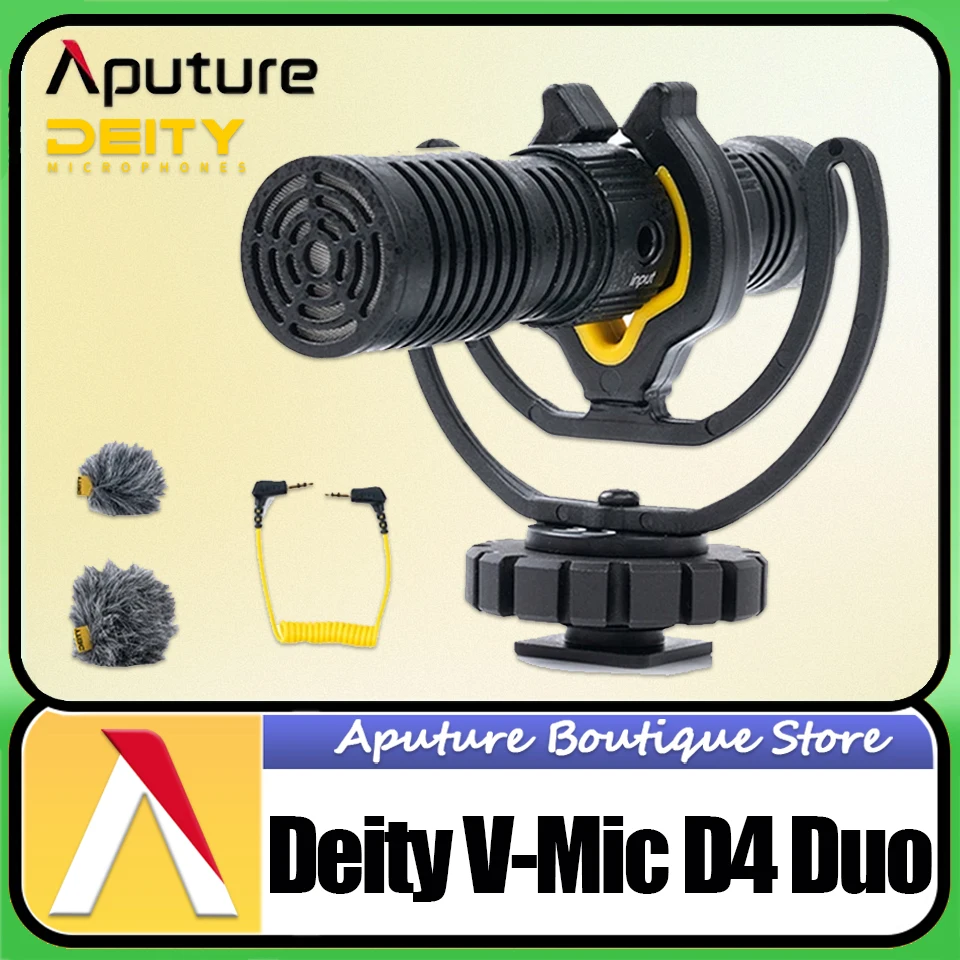 Deity V-Mic D4 Duo Dual Head Capsule Microphone Cardioid Mic TRS 3.5MM for Vlog Video Studio DSLR Camera Smart Phone Photography 
Deity V-Mic D4 Duo Dual Head Capsule Microphone Cardioid Mic TRS 3.5MM for Vlog Video Studio DSLR Camera Smart Phone Photography