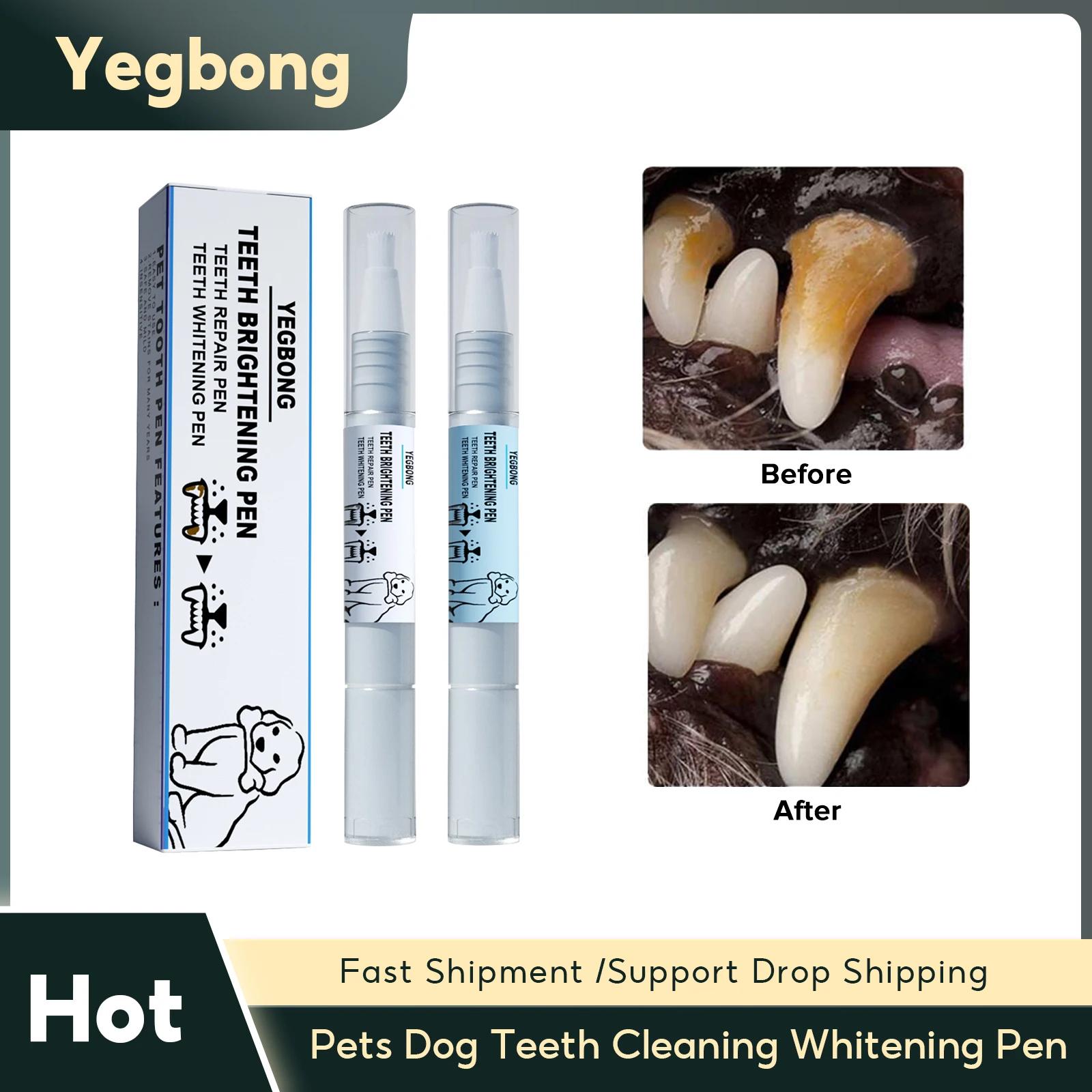 Pets Dog Teeth Cleaning Whitening Pen Natural Plants Tartar Remover Teeth Cleaning Deodorant Fresh Breath Home Pets Oral Cleaner
Pets Dog Teeth Cleaning Whitening Pen Natural Plants Tartar Remover Teeth Cleaning Deodorant Fresh Breath Home Pets Oral Cleaner