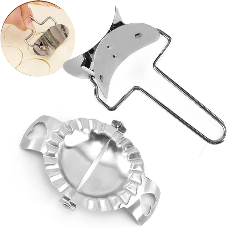 2pcs Dumpling Maker Stainless Steel Dough Press Pie Ravioli Roller Knife Stuffing Spoon Dumpling Wrapper Making Mold Tool
2pcs Dumpling Maker Stainless Steel Dough Press Pie Ravioli Roller Knife Stuffing Spoon Dumpling Wrapper Making Mold Tool
