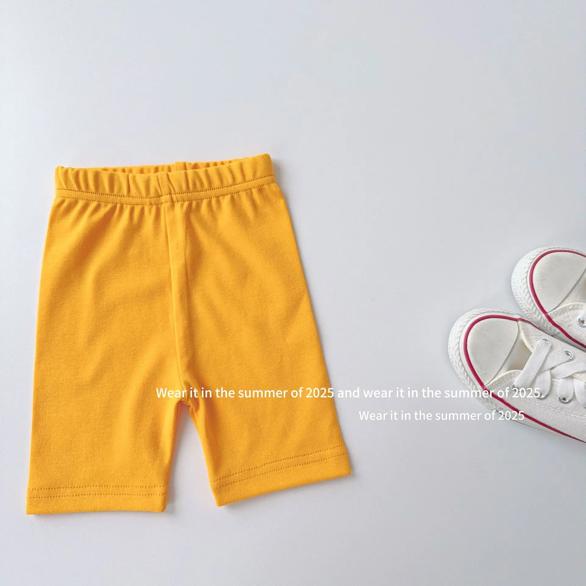 2025 Summer New Girls Shorts Yoga Pants Solid Casual Children Leggings Baby Girls Colorful Safety Pants Kids Anti Slip Shorts 25 S17bf87e0306e4e2c9799ae402bbd0293r