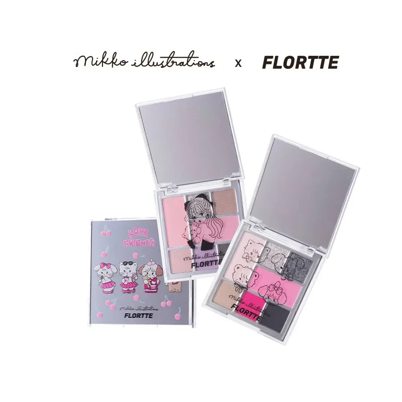 

FLORTTE&MIKKO Eye Shadow Palette Nude Eyeshadow Makeup Set Matte Shimmer Glitter Pressed All Highly Pigmented Blending Powder