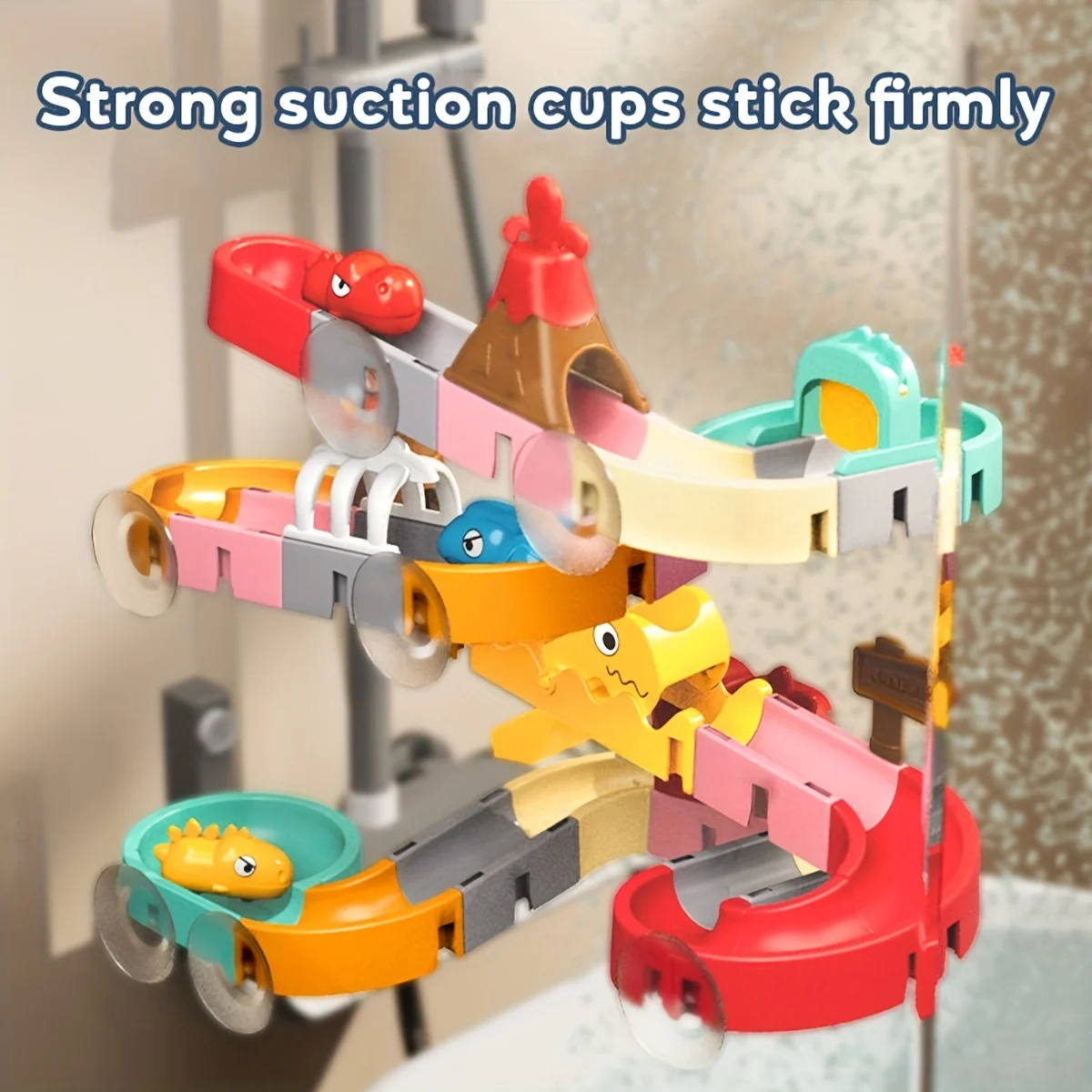 DIY Building Water Slide Tracks BaBy Bath Toys Wall Track Building Set Spray Water Toys for Kids, Outside Pool Bathtub Toys DIY Building Water Slide Tracks BaBy Bath Toys Wall Track Building Set Spray Water Toys for Kids, Outside Pool Bathtub Toys
