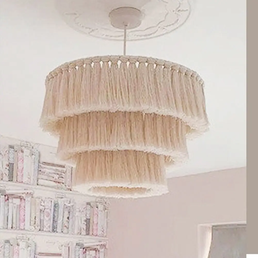 Handwoven Macrame Tassel Lampshade - Nordic Luxury 6 S17c3f6cbc5064c01ac481f4856cc9e07b