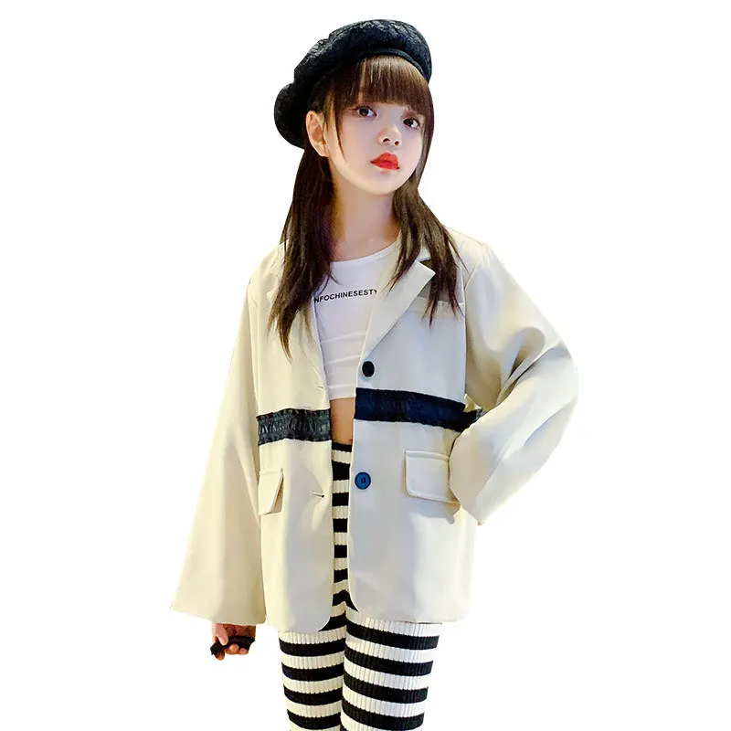 Spring Autumn Children Suits Blazer for Girls Solid Color Elegant Casual Jacket Baby Formal Occasion Fashion Costumes 4-13Years
Spring Autumn Children Suits Blazer for Girls Solid Color Elegant Casual Jacket Baby Formal Occasion Fashion Costumes 4-13Years