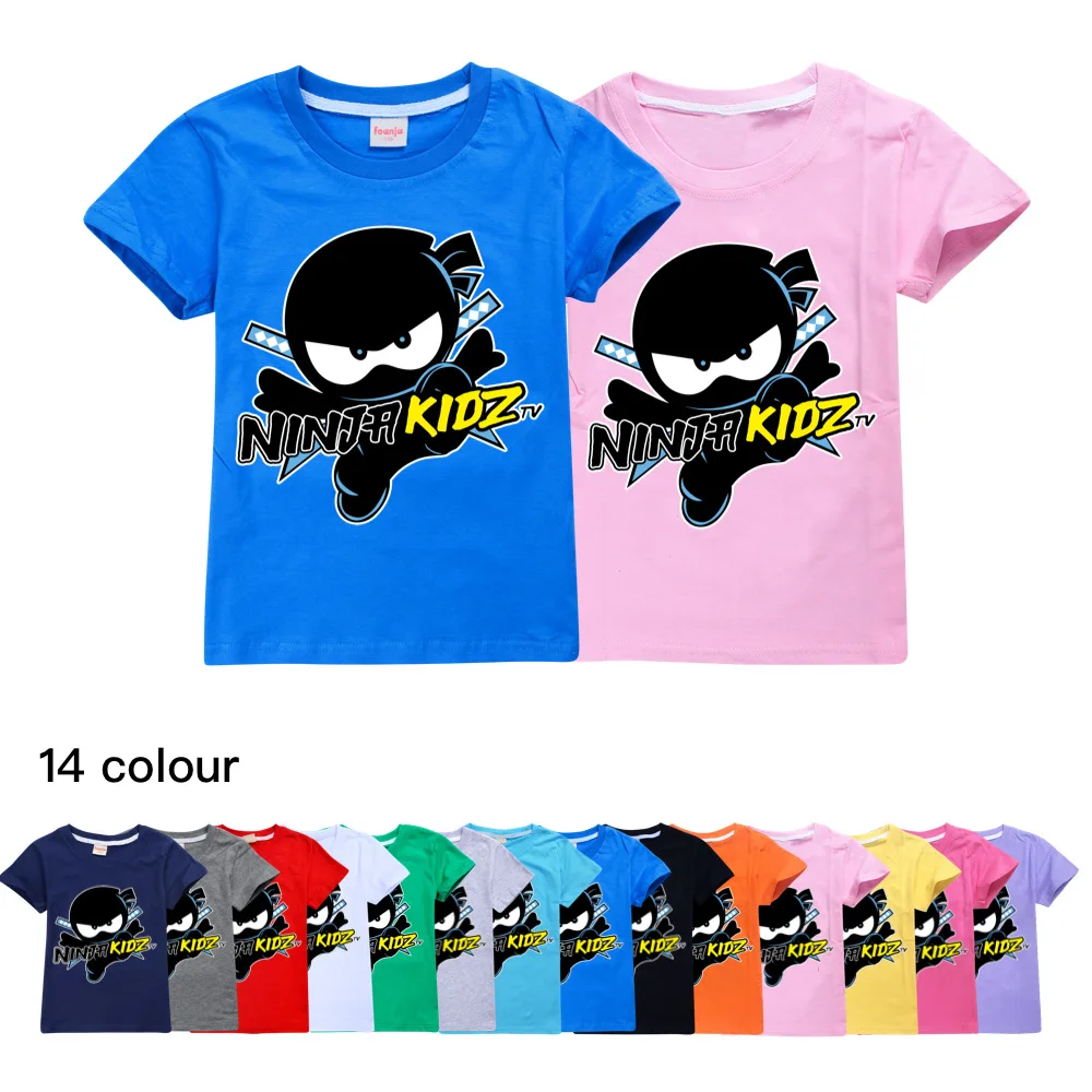 NINJA KIDZ Kids Clothes Cotton casual Short-sleeved T-shirts Children Sweatshirt Cartoon Teenager Tops Boys Girls Clothing
NINJA KIDZ Kids Clothes Cotton casual Short-sleeved T-shirts Children Sweatshirt Cartoon Teenager Tops Boys Girls Clothing