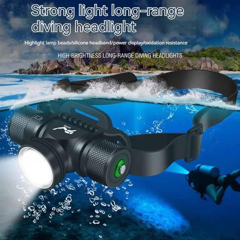 Asafee Strong Light Long-range Diving Head Lamp Highlight L2 Lamp Bead Diving Photography Fill Light Underwater LED Head Light
Asafee Strong Light Long-range Diving Head Lamp Highlight L2 Lamp Bead Diving Photography Fill Light Underwater LED Head Light