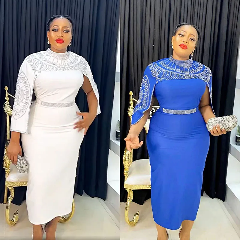 African Dresses for Women New Elegant Turkey Wedding Party Bodycon Dress Dashiki Ankara Office Lady Outfits Robe Africa Clothing
African Dresses for Women New Elegant Turkey Wedding Party Bodycon Dress Dashiki Ankara Office Lady Outfits Robe Africa Clothing