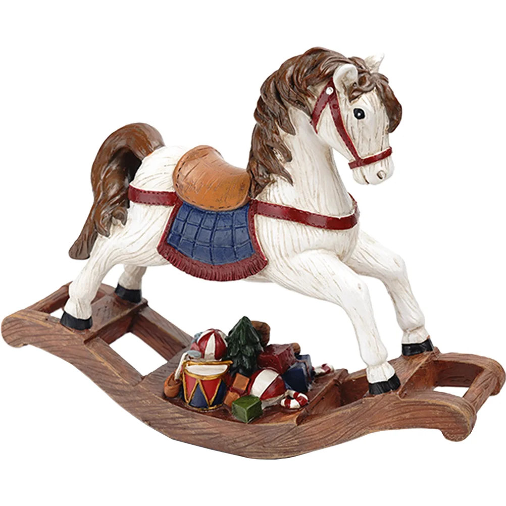 Stable Christmas Xmas Cartoon Party Hobbyhorse Ornament Holiday Hobbyhorse Table Rocking Horse Resin Rocking Horse Statue
Stable Christmas Xmas Cartoon Party Hobbyhorse Ornament Holiday Hobbyhorse Table Rocking Horse Resin Rocking Horse Statue