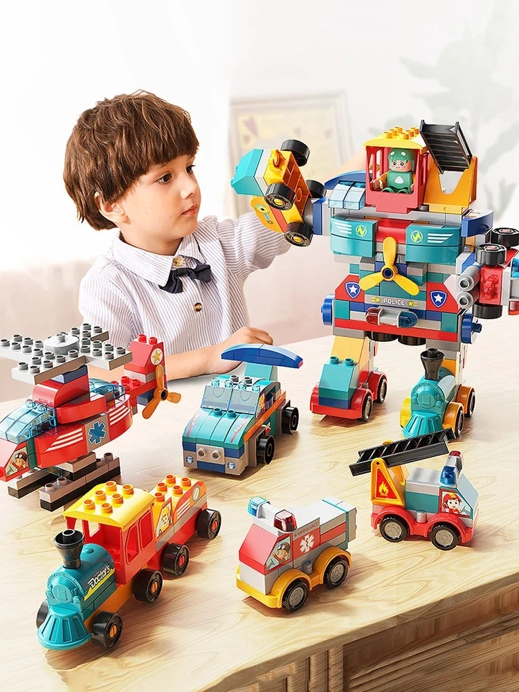 Transformable Building Blocks Robot Large Size DIY Blocks Toys Kids Education Toy Variety Robot Building Block Car Assemble
Transformable Building Blocks Robot Large Size DIY Blocks Toys Kids Education Toy Variety Robot Building Block Car Assemble