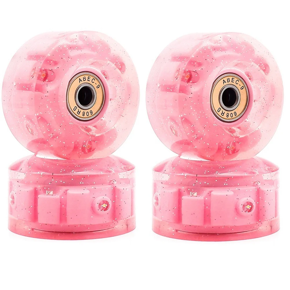 4Pcs Roller Skate Wheels with Light Children Roller Skates Wheel for Indoor Outdoor Roller Skates Skateboard Parts,Pink
4Pcs Roller Skate Wheels with Light Children Roller Skates Wheel for Indoor Outdoor Roller Skates Skateboard Parts,Pink