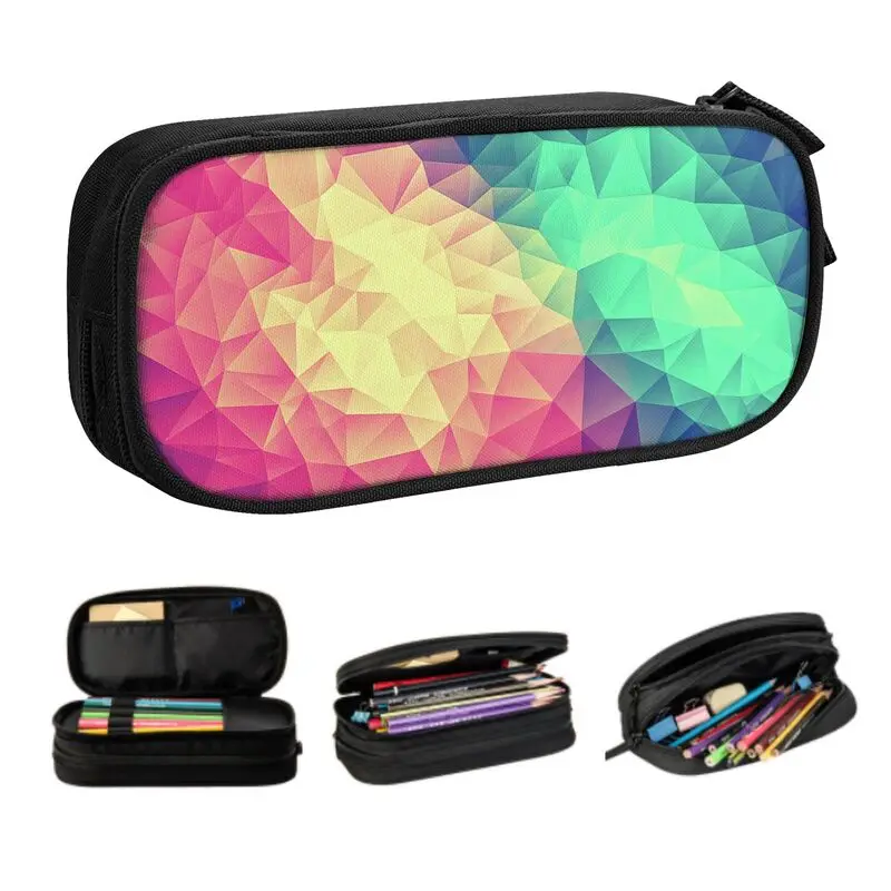 Custom Abstract Colorful Triangles Kawaii Pencil Cases Girls Boys Large Capacity Pencil Bag Students Stationery
Custom Abstract Colorful Triangles Kawaii Pencil Cases Girls Boys Large Capacity Pencil Bag Students Stationery