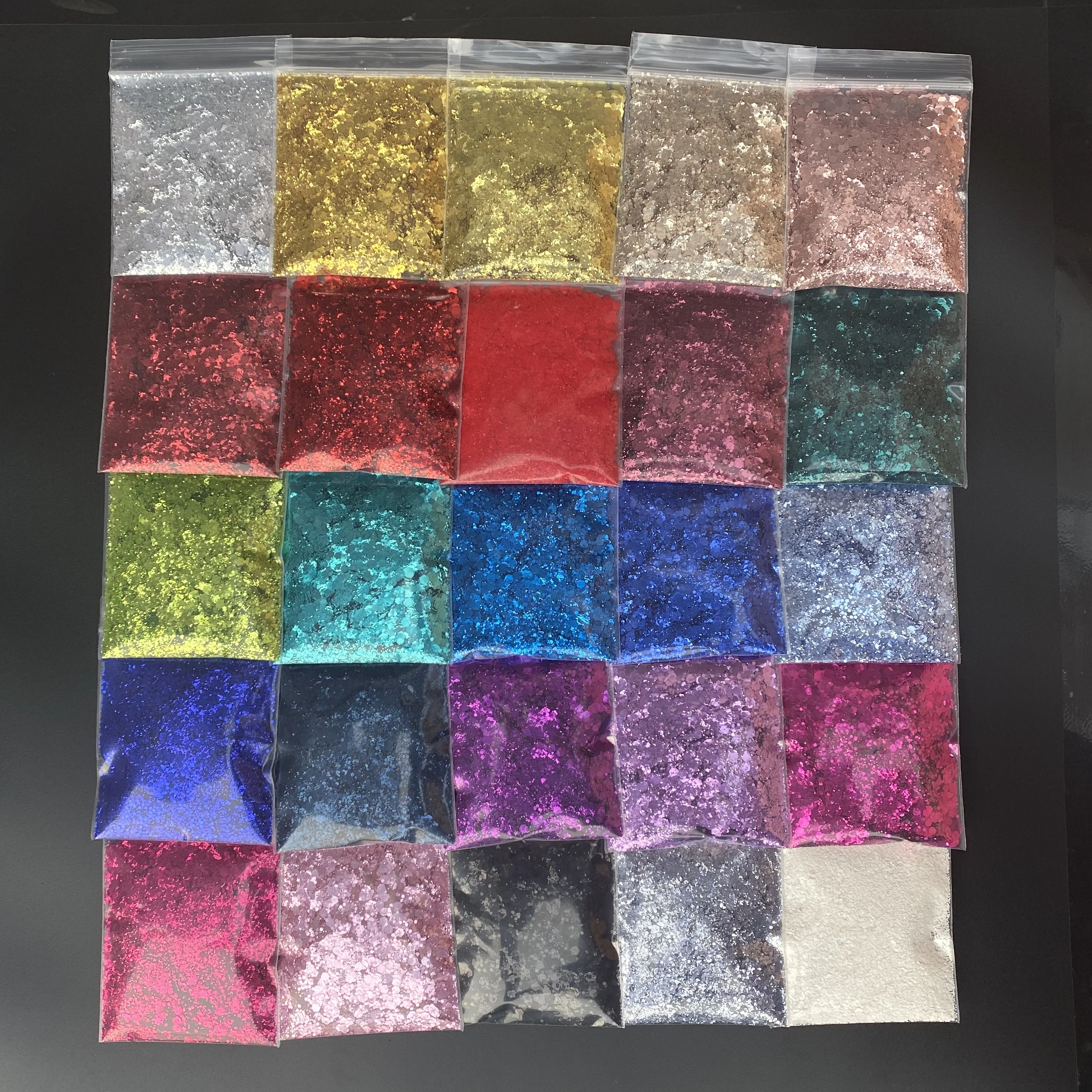 25 Bags/Set Metallic Nail Art Sequin Flakes Chunky Mix Epoxy Resin Craft Glitter Set 250g
25 Bags/Set Metallic Nail Art Sequin Flakes Chunky Mix Epoxy Resin Craft Glitter Set 250g