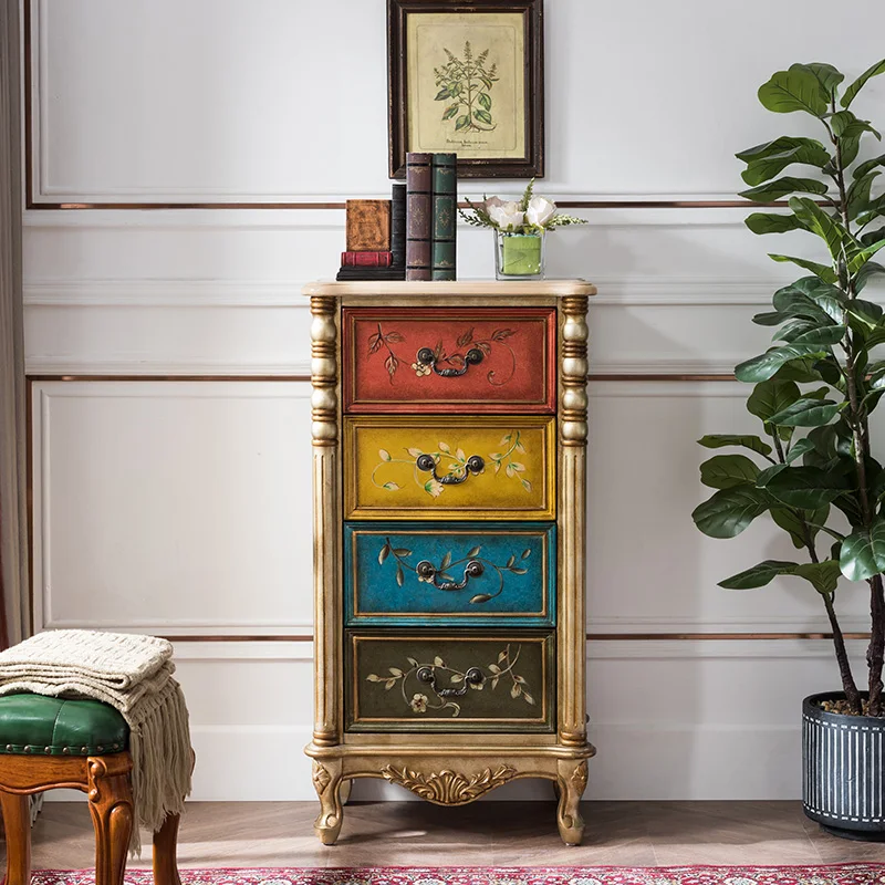 Комод из массива дерева с выдвижными ящиками, Европейский окрашенный боковой шкаф, гостевой шкаф для сувениров, шкафчик с подставкой высотой в сборе
Комод из массива дерева с выдвижными ящиками, Европейский окрашенный боковой шкаф, гостевой шкаф для сувениров, шкафчик с подставкой высотой в сборе