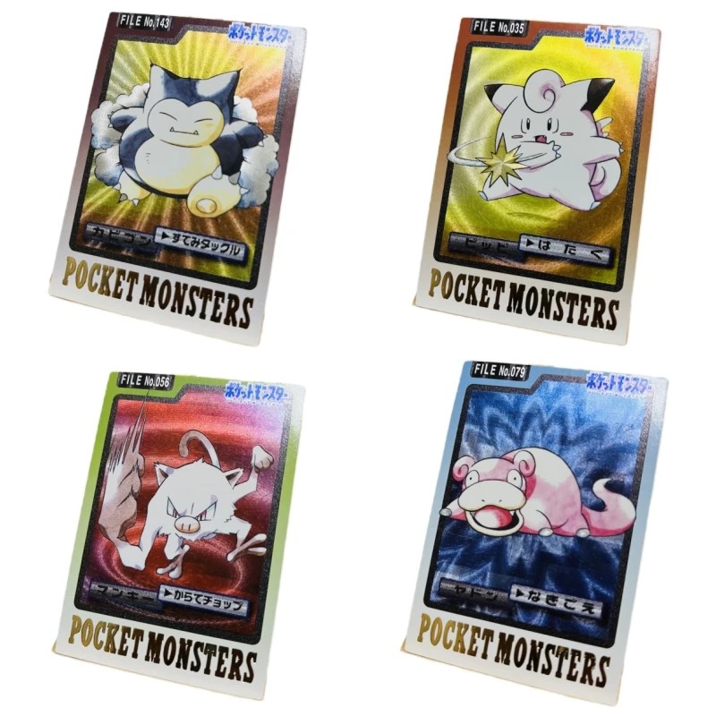 18pcs/set Pokemon Animation Characters Snorlax Gengar First Generation Illustrated Book Anime Classics Game Collection Cards Toy
18pcs/set Pokemon Animation Characters Snorlax Gengar First Generation Illustrated Book Anime Classics Game Collection Cards Toy