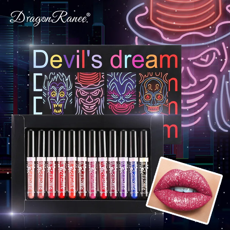 Halloween Skull Diamond Phantom Lipstick Shiny Metal Lipstick Lipstick Easy to Color Non stick Cup Lipstick
Halloween Skull Diamond Phantom Lipstick Shiny Metal Lipstick Lipstick Easy to Color Non stick Cup Lipstick