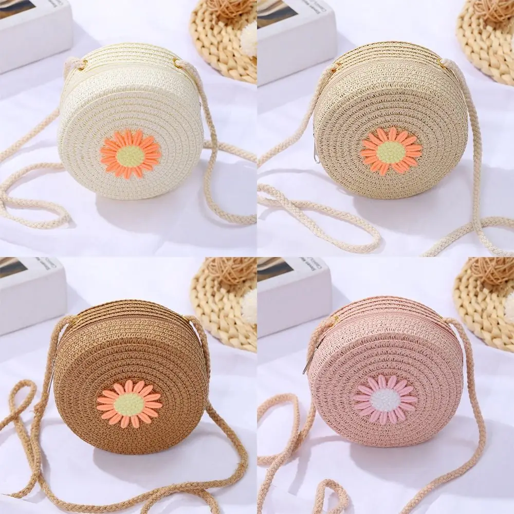 Candy Color Round Straw Crossbody - Cute Knitted Rattan Mini Bag 1 S17cef931e4c74d618e6702605be49b9cN