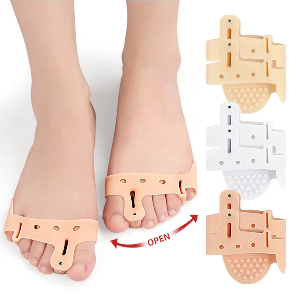 

Magnetic Toe Splitter Thumb Valgus Corrector Foot Shock Absorption Breathable Forefoot Cushion Soft Anti-wear Orthosis Foot Care