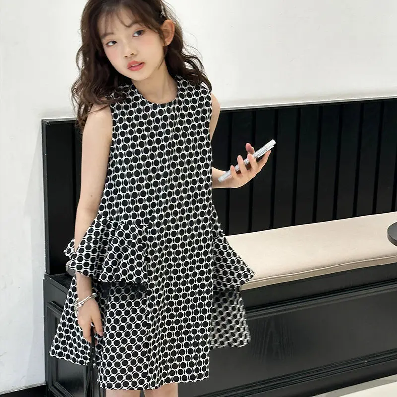 5-14Years Kids Summer Sleeveless Dot Dresses for Girls Cotton Tank Dress Children Clothing Teenager Girls Outfits Party Dress 8
5-14Years Kids Summer Sleeveless Dot Dresses for Girls Cotton Tank Dress Children Clothing Teenager Girls Outfits Party Dress 8