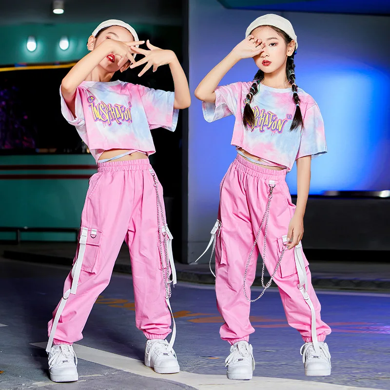 Tops Loose Pants Summer Stage Costume Rave Wear Children Modern Dance Clothes Girls Hip Hop Clothing Fashion Printed Pink
Tops Loose Pants Summer Stage Costume Rave Wear Children Modern Dance Clothes Girls Hip Hop Clothing Fashion Printed Pink