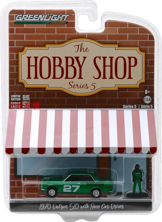 1:64 1970 Datsun 510 with Race Car Dartson with Racing driver Collection of car models
1:64 1970 Datsun 510 with Race Car Dartson with Racing driver Collection of car models