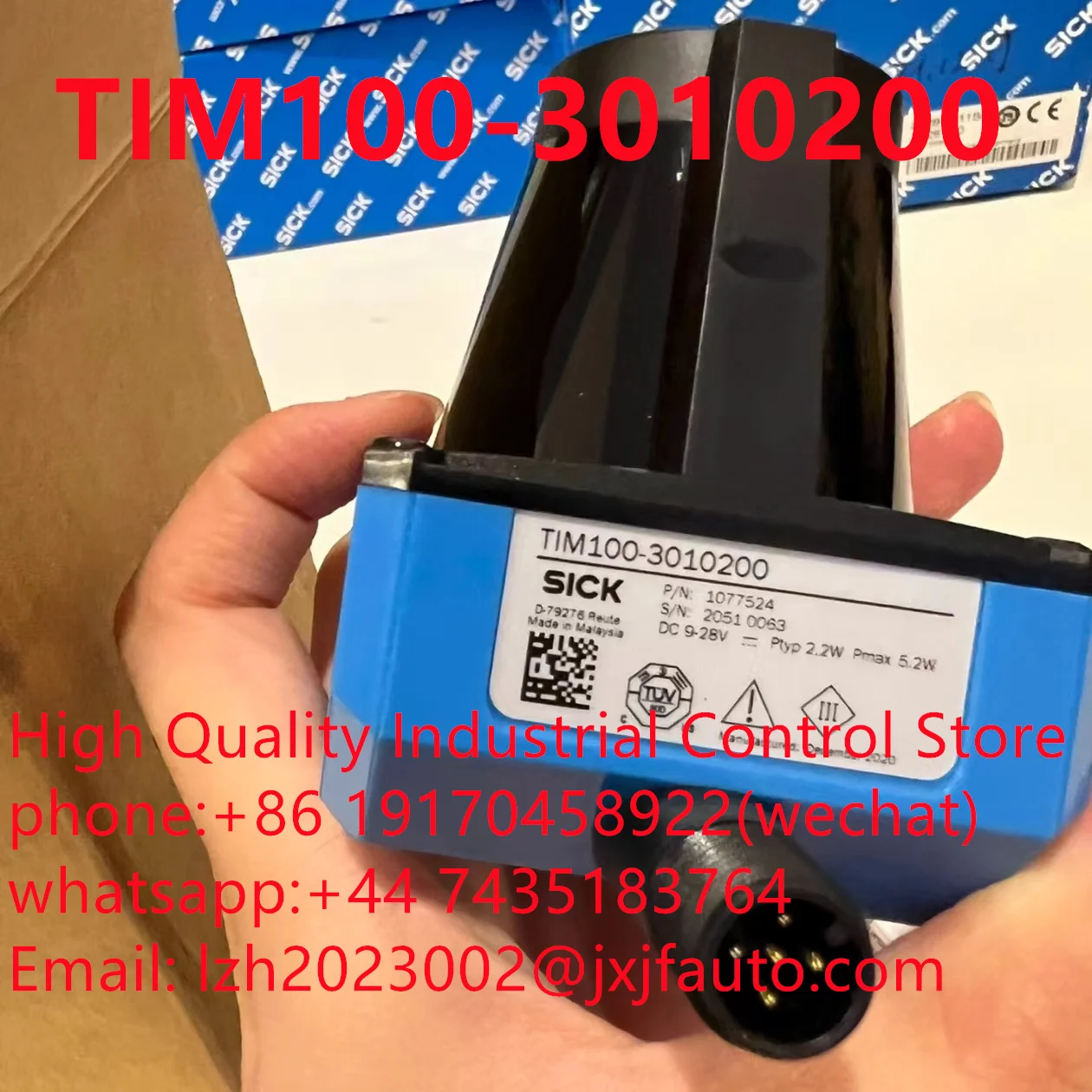 LIDAR,TIM240-2050300 order number:1104981, Contact customer service to place an order
LIDAR,TIM240-2050300 order number:1104981, Contact customer service to place an order