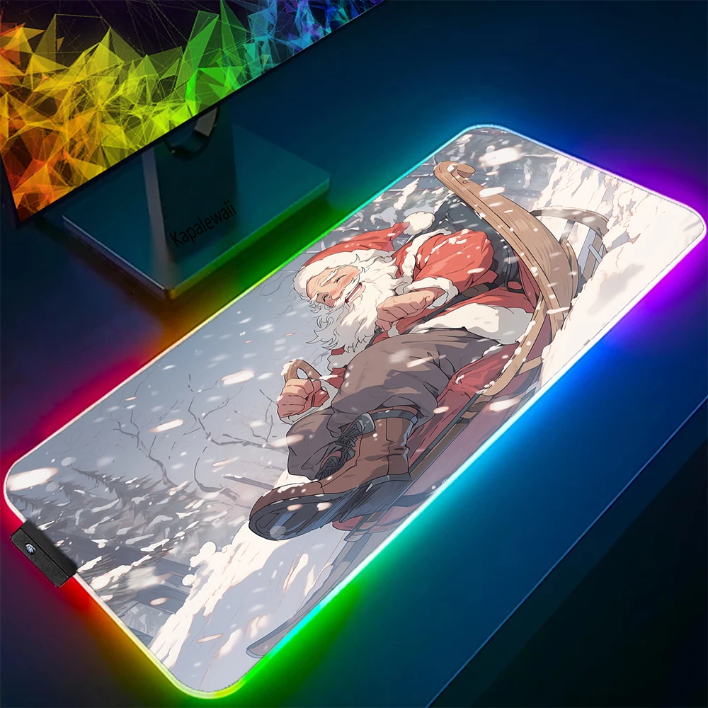 RGB Mousepad Christmas Style Mouse Mat Office Laptop Luminous Mouse Pad Large Keyboard Pads LED Light Gaming Desk Mat Backlight
RGB Mousepad Christmas Style Mouse Mat Office Laptop Luminous Mouse Pad Large Keyboard Pads LED Light Gaming Desk Mat Backlight