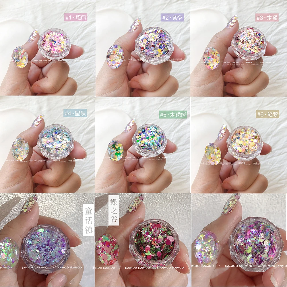 1 Jar Iridescent Mixed Hexagon Nail Art Glitters 3D Chunky Sequins Holographic Nail Art Paillette Sparkle Gel Polish Flakes
1 Jar Iridescent Mixed Hexagon Nail Art Glitters 3D Chunky Sequins Holographic Nail Art Paillette Sparkle Gel Polish Flakes