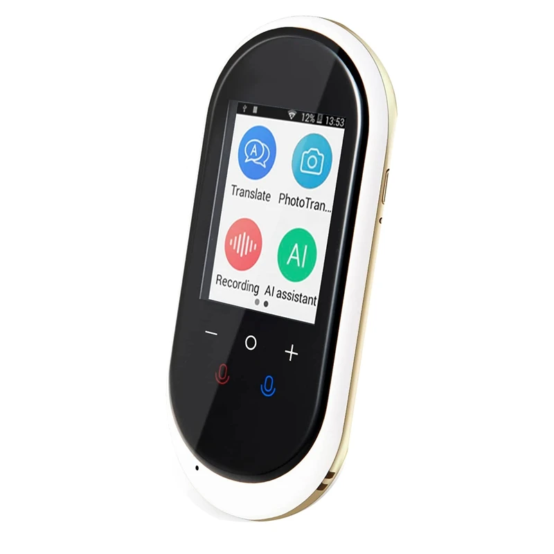 Plastic Language Translator Two-Way Instant Translator Device 106 Languages Support Voice & Text & Offline
Plastic Language Translator Two-Way Instant Translator Device 106 Languages Support Voice & Text & Offline