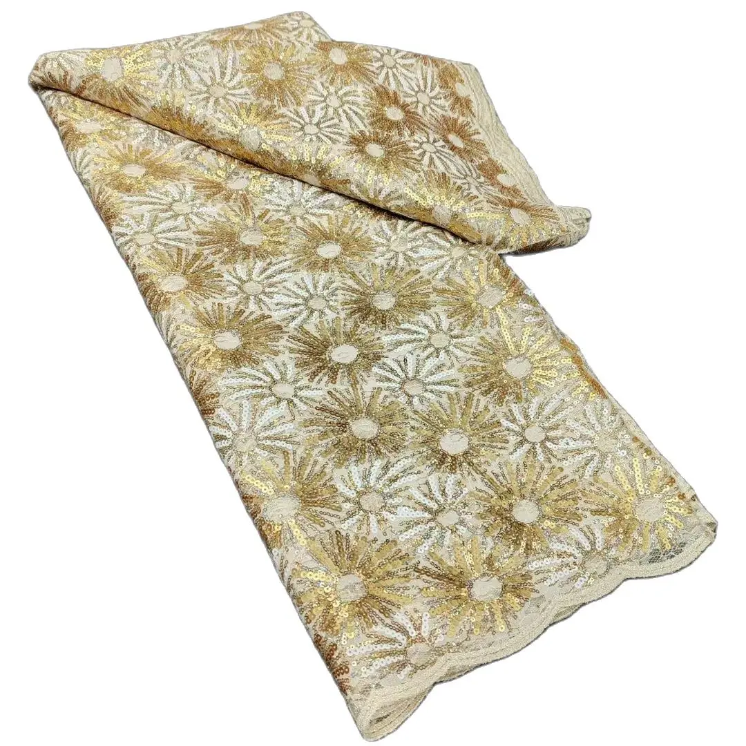 Оптовая продажа, золотые блестящие вышивки, французское кружево, нигерийские блестки, кружевные материалы, элегантное Двухслойное Сетчатое кружево, 5 ярдов для шитья
Оптовая продажа, золотые блестящие вышивки, французское кружево, нигерийские блестки, кружевные материалы, элегантное Двухслойное Сетчатое кружево, 5 ярдов для шитья