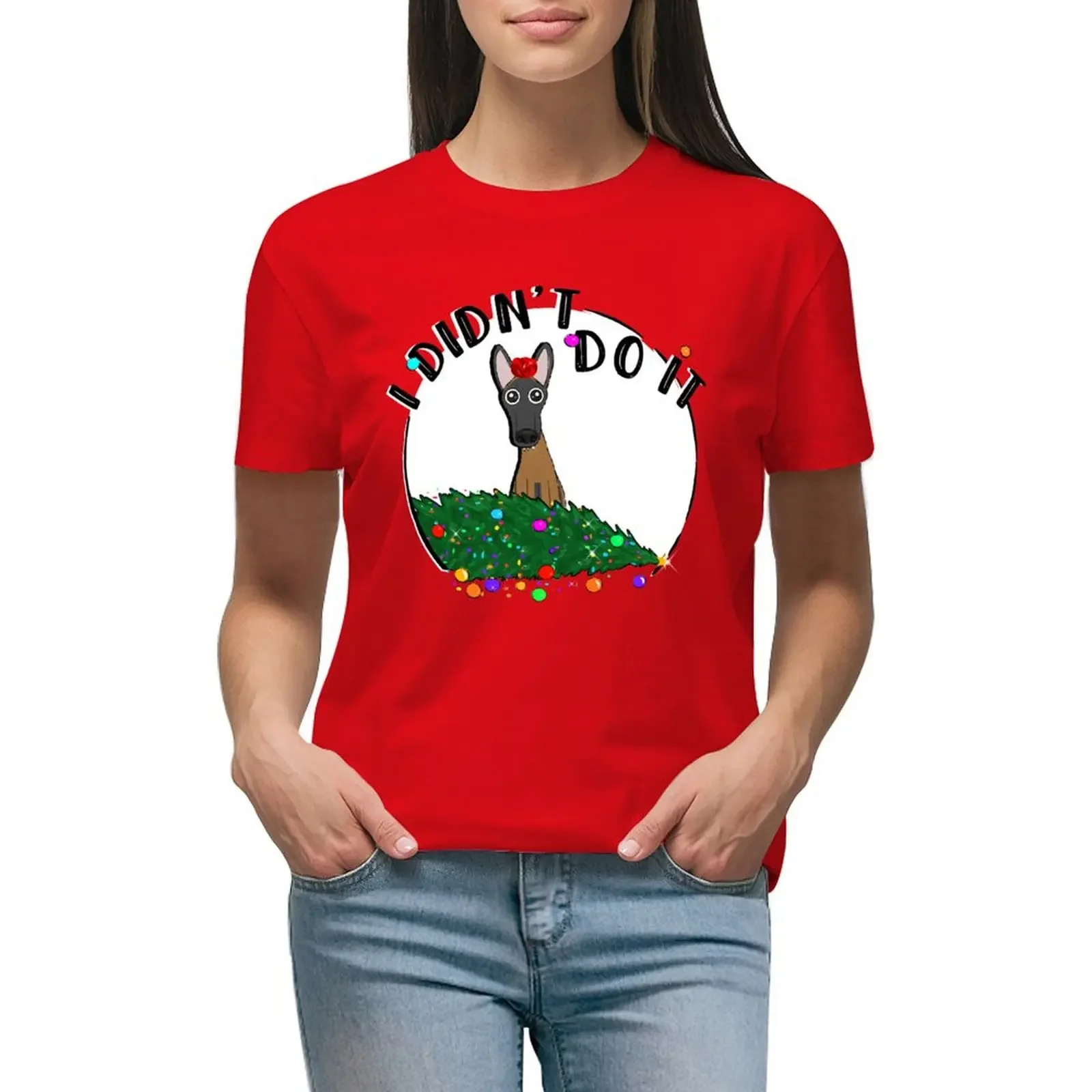 I didn't do it! Holiday Edition! T-shirt lady clothes korean fashion white t-shirts for Women
I didn't do it! Holiday Edition! T-shirt lady clothes korean fashion white t-shirts for Women