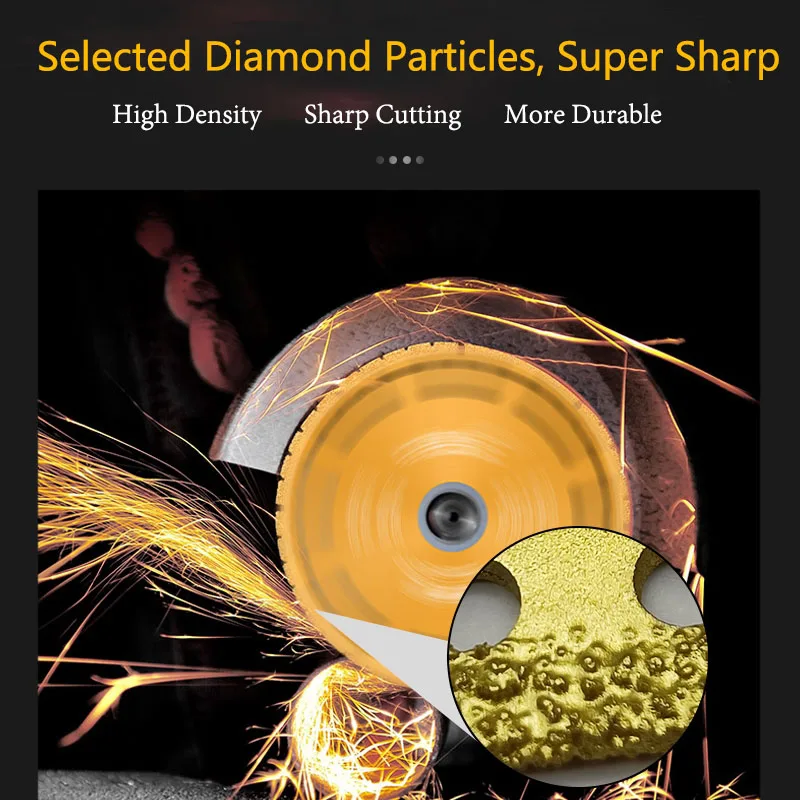 5/1Pcs Diamond Saw Blades Vacuum Brazed Cutting Disc Dry/Wet Cutting Diamond Saw Blade for Porcelain Tile/Granite/Stone Brick
5/1Pcs Diamond Saw Blades Vacuum Brazed Cutting Disc Dry/Wet Cutting Diamond Saw Blade for Porcelain Tile/Granite/Stone Brick
