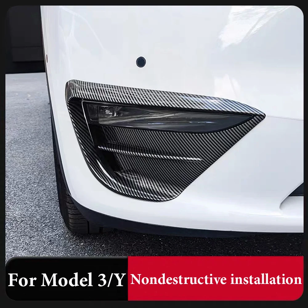 2X For Tesla Model 3/Y Car Front Bumper Protective Cover Front Fog Lamp Eyebrow Spoiler Air Knife Modification Car Accessories
2X For Tesla Model 3/Y Car Front Bumper Protective Cover Front Fog Lamp Eyebrow Spoiler Air Knife Modification Car Accessories