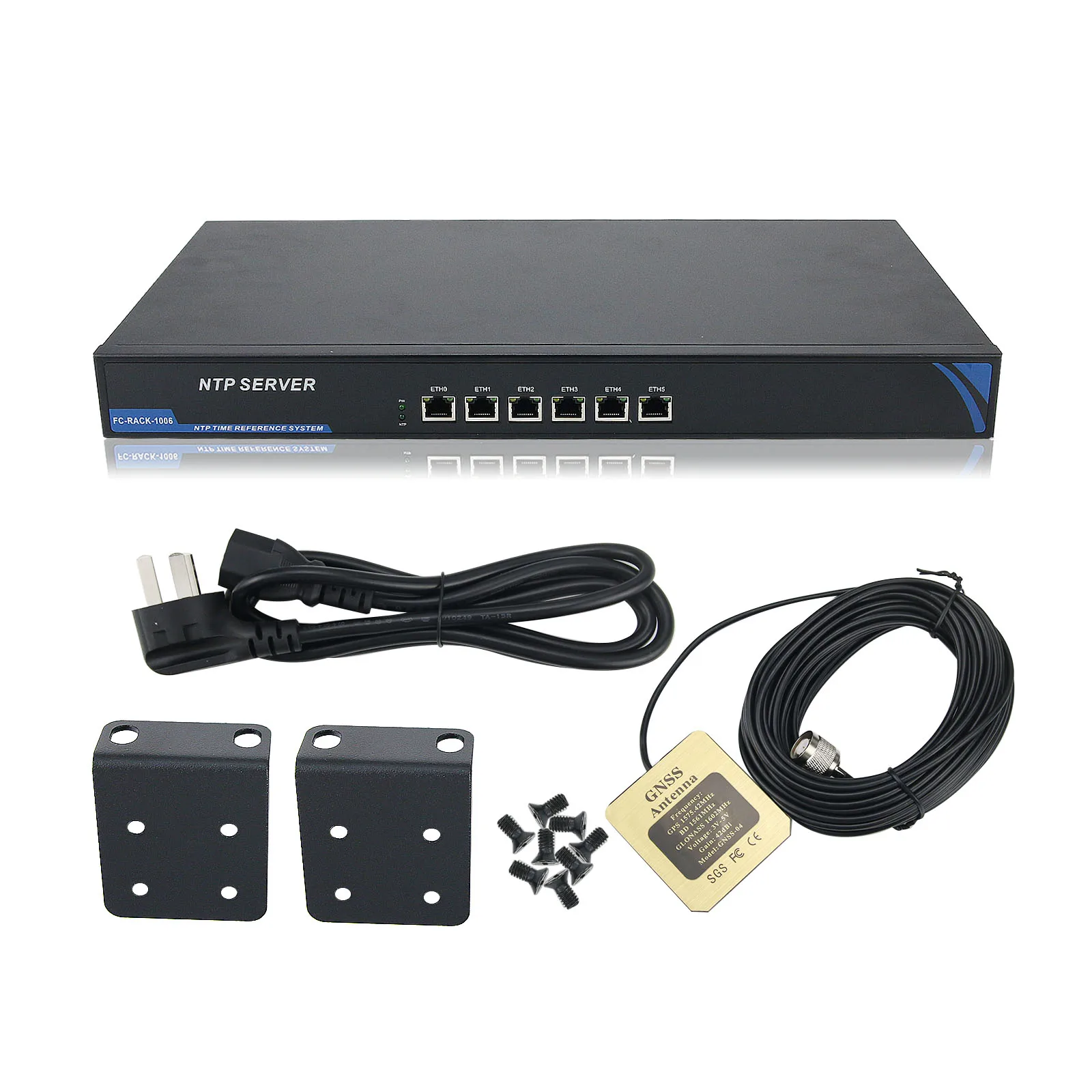 Network Time Server NTP Time Server for GPS Beidou GLONASS Galileo QZSS Two-Port Accessible Version
Network Time Server NTP Time Server for GPS Beidou GLONASS Galileo QZSS Two-Port Accessible Version