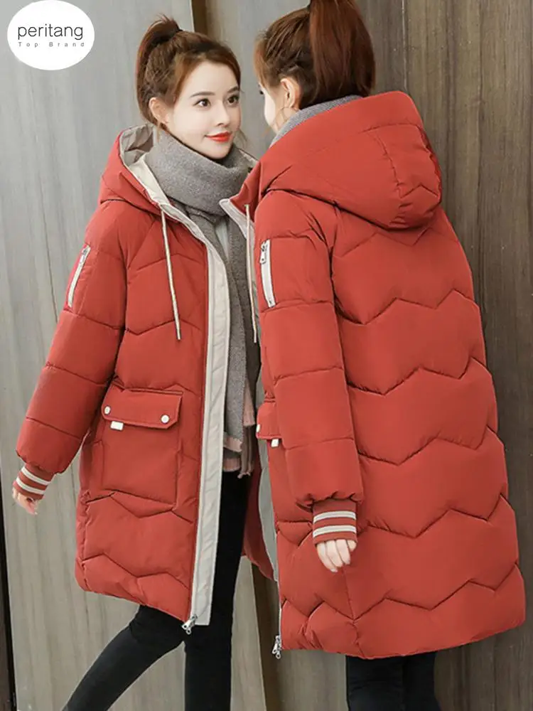 PERITANG зимние женские пальто длинные парки женские пуховые хлопковые пальто с капюшоном толстые теплые куртки ветрозащитные повседневные студенческие пальто
PERITANG зимние женские пальто длинные парки женские пуховые хлопковые пальто с капюшоном толстые теплые куртки ветрозащитные повседневные студенческие пальто