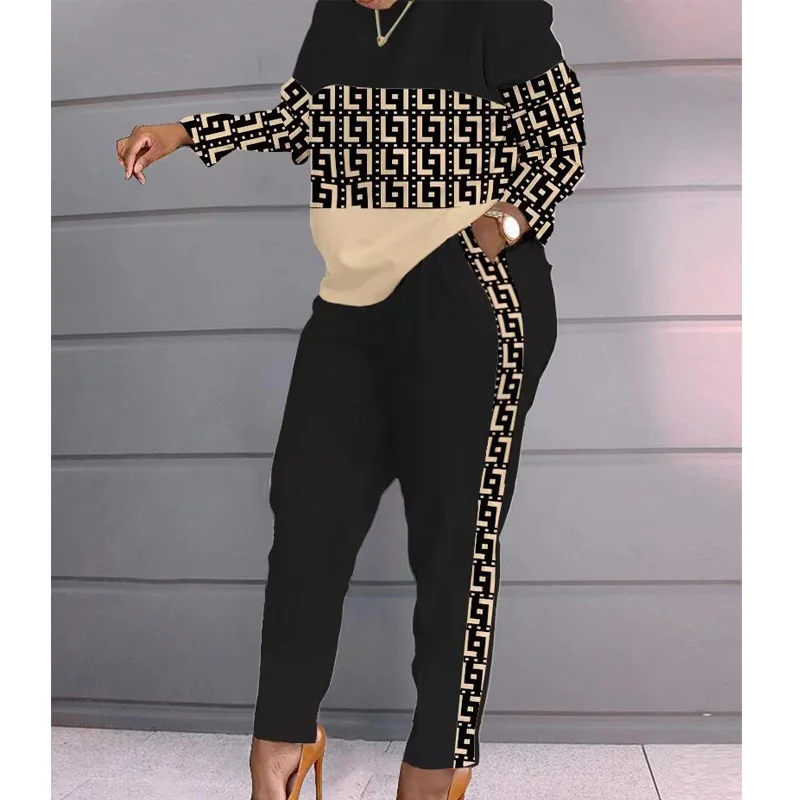 Autumn Casual Printed 2 Piece Set Women Fashion Two Piece Outfit Long Sleeve T Shirt Tops Pants Suit Women Sets Sport Tracksuit
Autumn Casual Printed 2 Piece Set Women Fashion Two Piece Outfit Long Sleeve T Shirt Tops Pants Suit Women Sets Sport Tracksuit